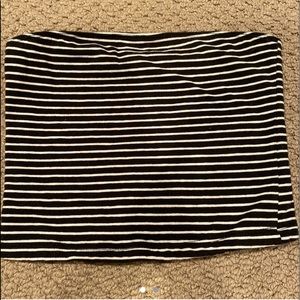 striped tube top